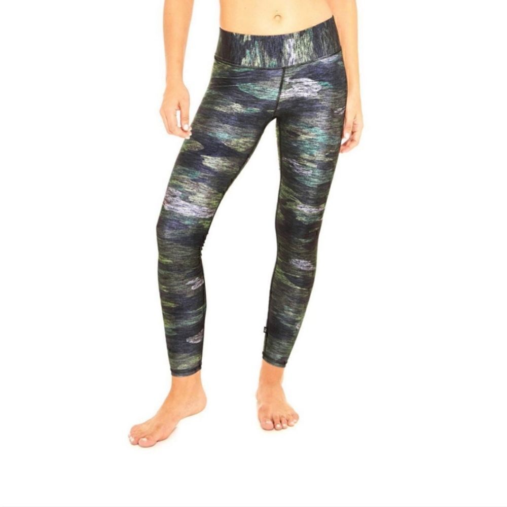 Terez Heathered Green Camo Leggings Size Small